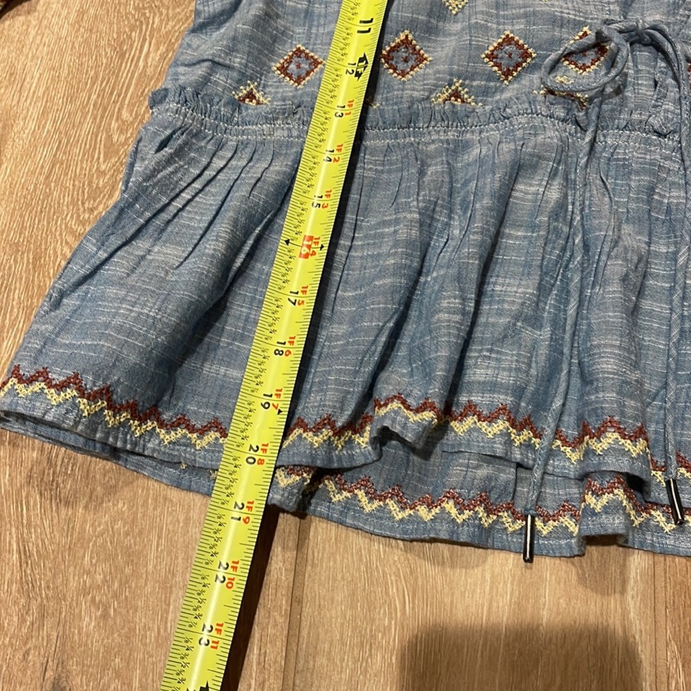 Free People Tallulah Embroidered Blouse MEDIUM - Picture 10 of 11